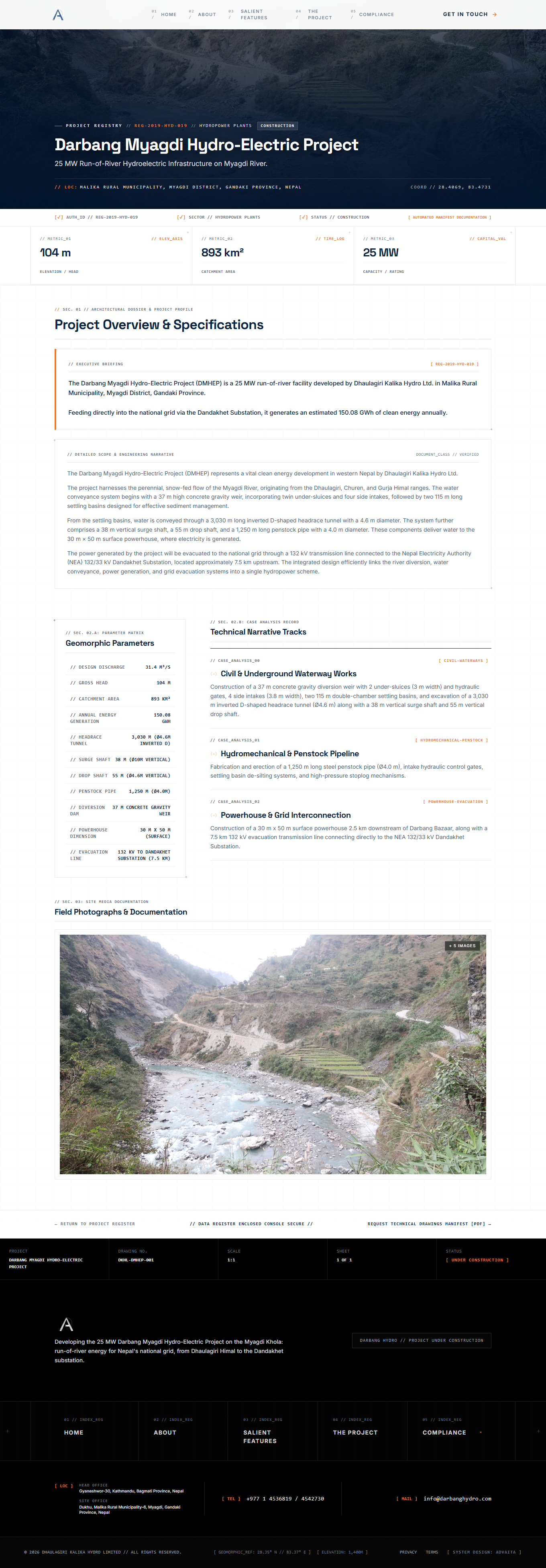 Technical Narrative and Geomorphic Specifications